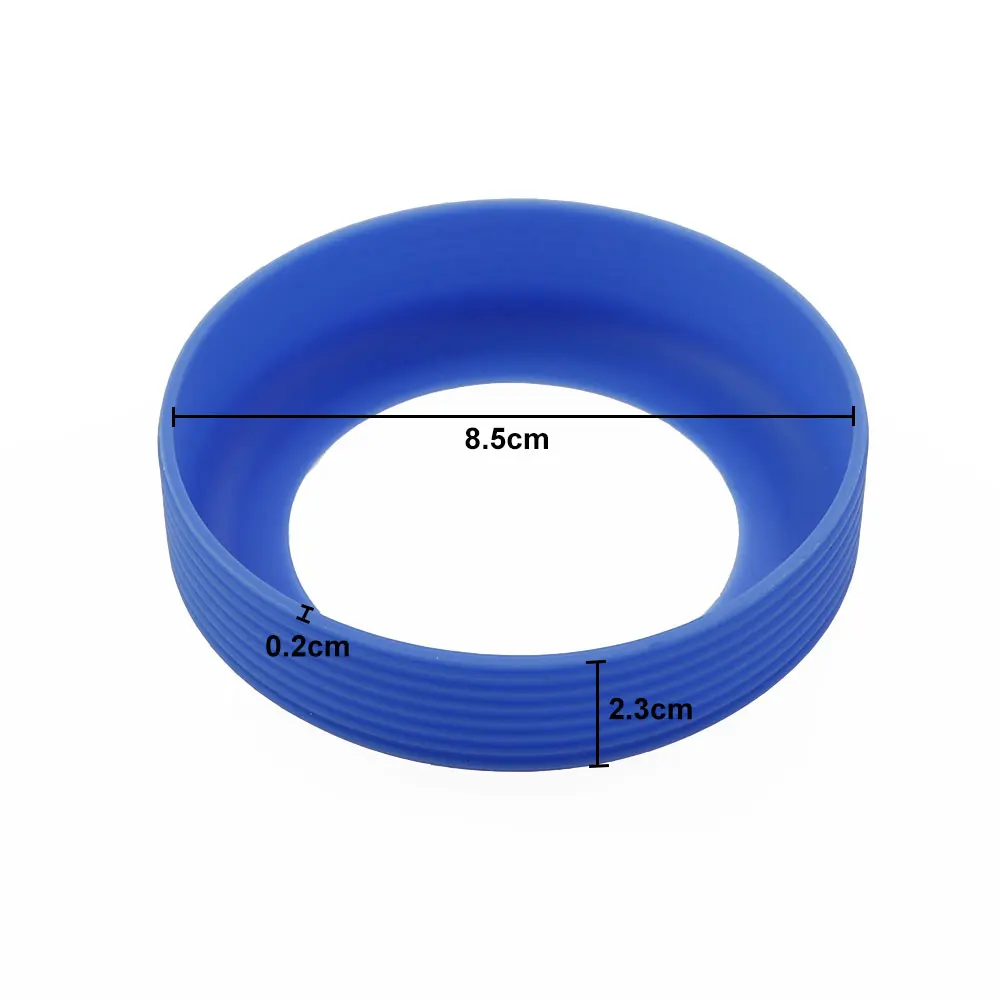 JCD-cubierta inferior de taza de silicona, funda de posavasos de aislamiento térmico, funda de Base de taza de vidrio, funda de botella antideslizante resistente, 8,5 cm - imagen 2