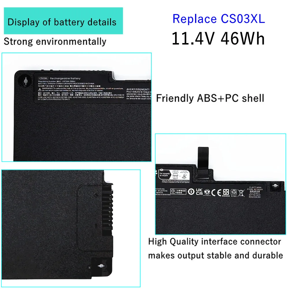CS03046XL batería del ordenador portátil para HP Elitebook 745 755 840 850 ZBook15u G3 G4 CS03XL HSTNN-I33C-4 HSTNN-I41C HSTNN-UB6S - imagen 2