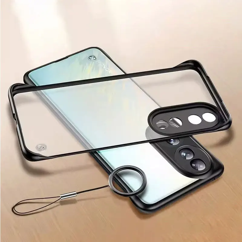 Funda de teléfono sin marco para Honor 90 Pro, cubierta mate dura, protección de PC, anillo a prueba de golpes para Honor 90 80 70 Pro Plus