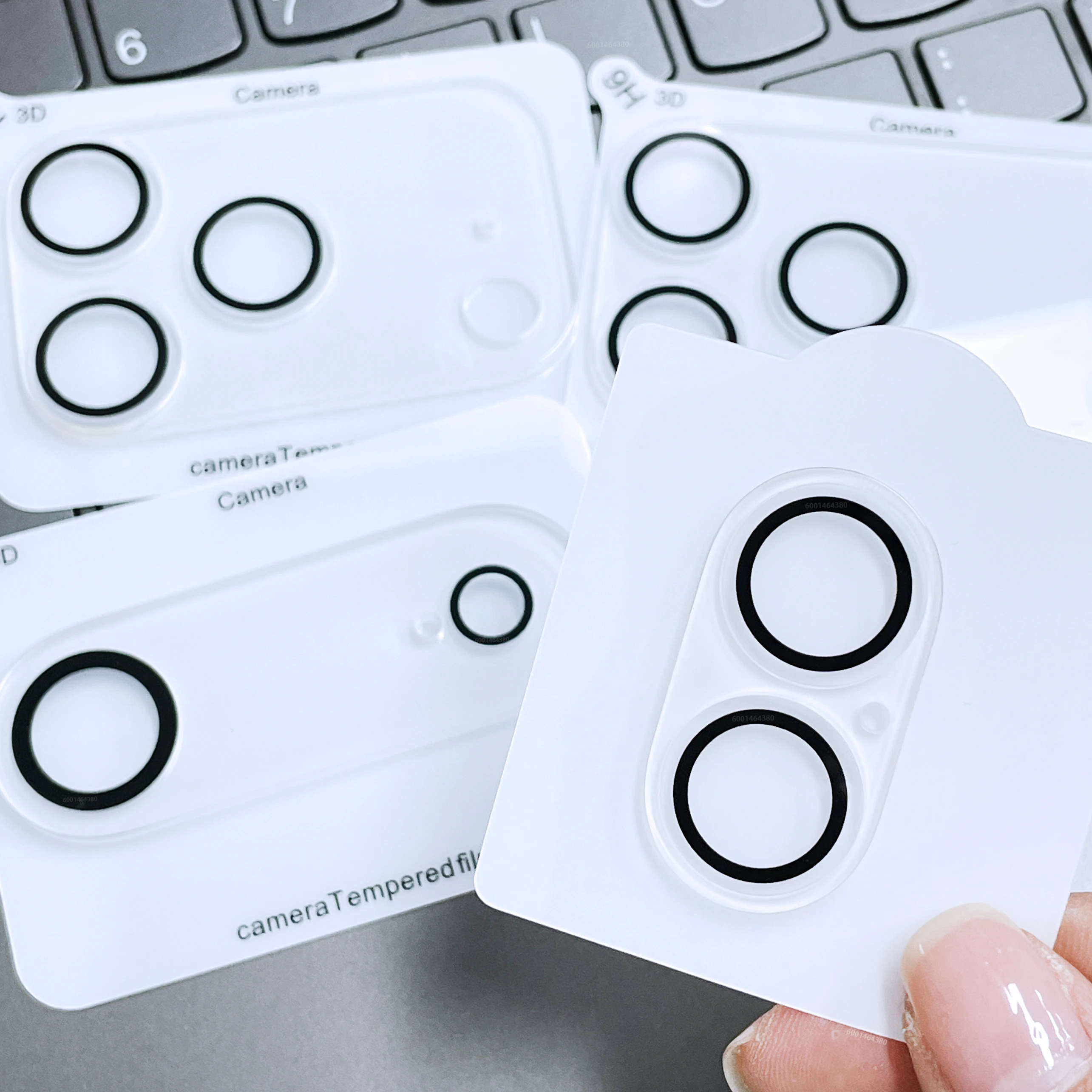1 Juego de cristal para lente de cámara para IPhone 13, 14, 15, 16, 17 Pro Max, película protectora de pantalla para lente de cámara para IPhone 17 16 Pro - imagen 2