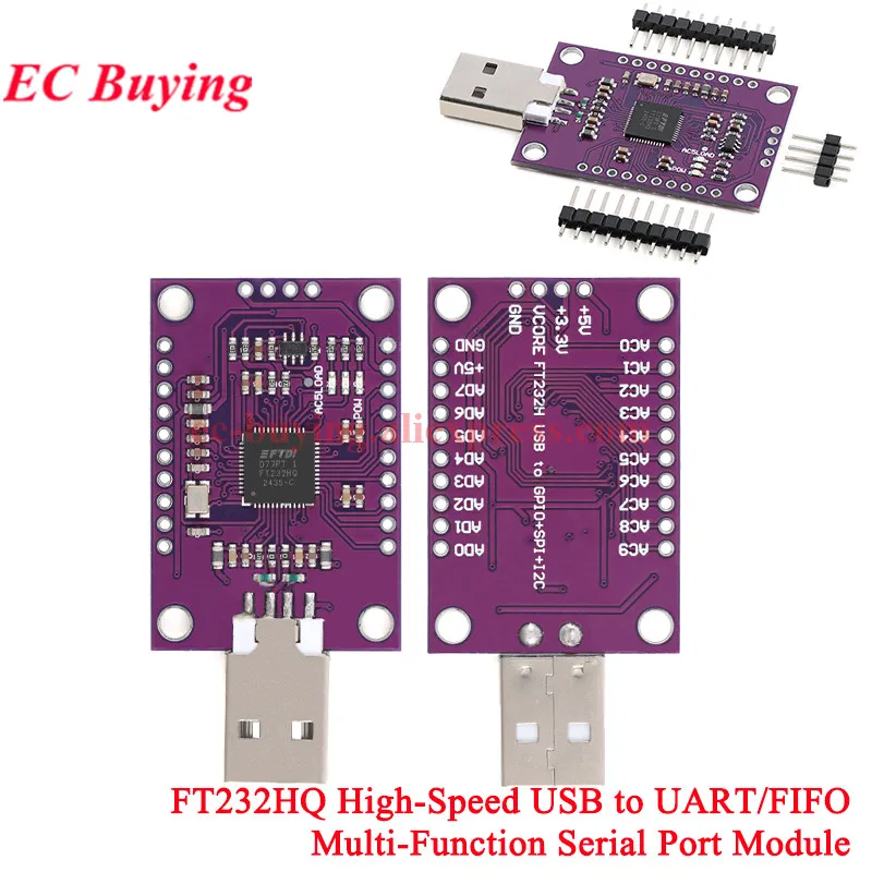 10 uds/1 unidad FT232H USB de alta velocidad a puerto serie módulo multifunción JTAG UART FIFO SPI I2C interfaz IIC CJMCU-232H FT232HQ - imagen 4