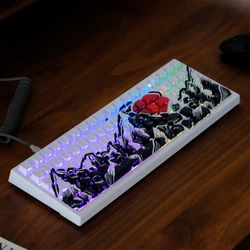 Keycaps PBT Cherry Retroiluminadas – Diseño El Sol se Eleva Alto