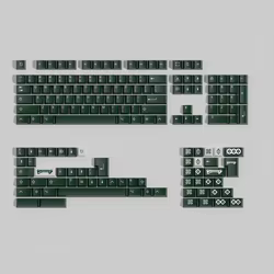 Keycaps PBT Emma Cherry MX Blanco y Verde Sublimación