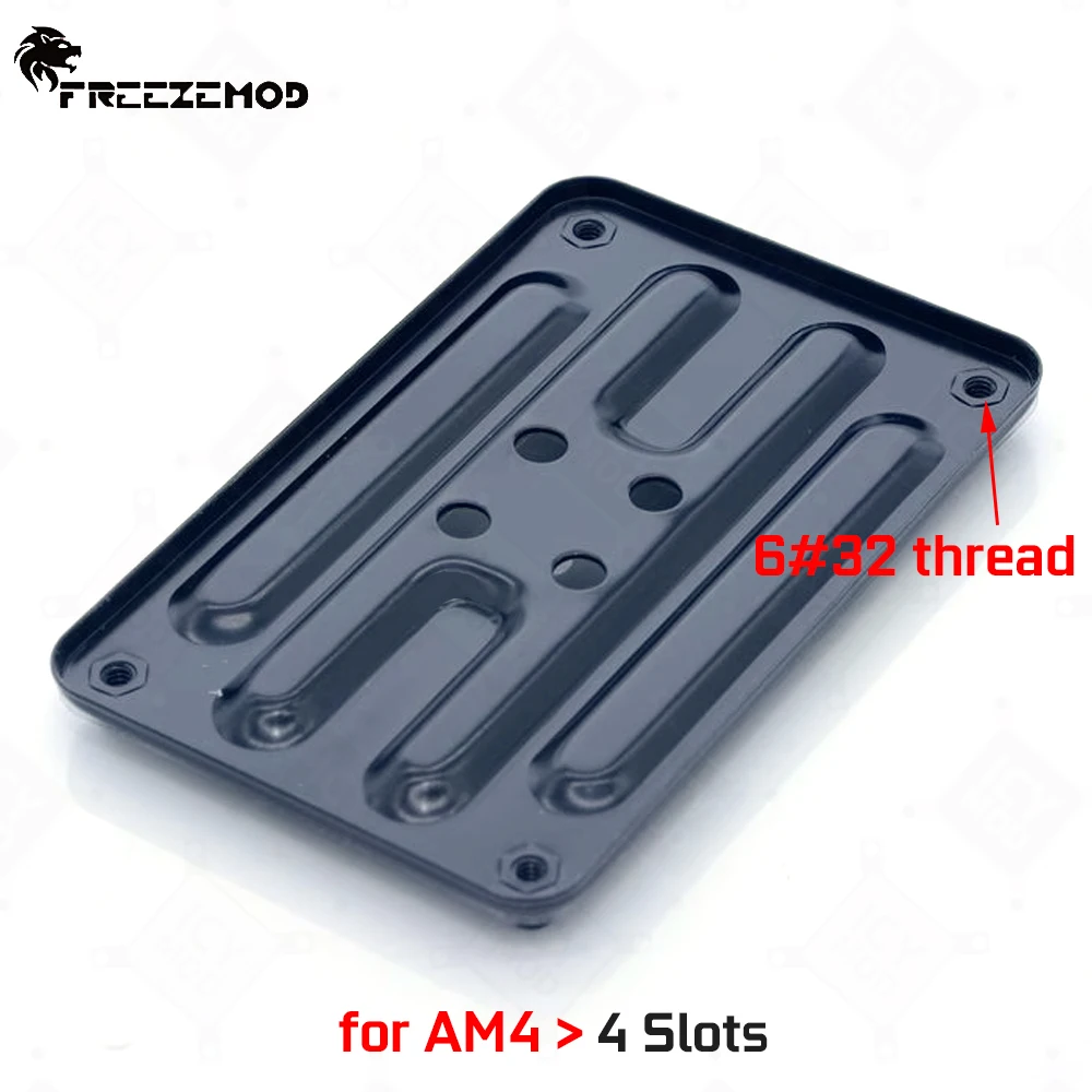 FREEZEMOD-placa base AM4 de 4 ranuras para instalación de refrigeración de CPU, soporte de Metal fijo con capa de aislamiento en la parte posterior, rosca 6 #32 - imagen 3