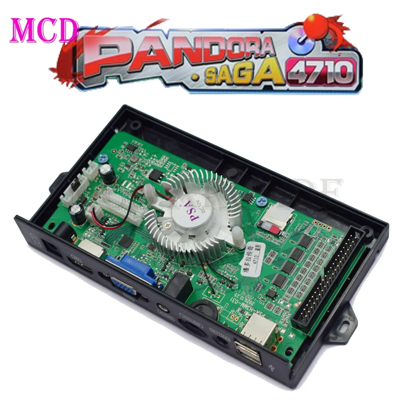 Nuevo Pandora Box SEGA 4710 en 1 placa PCB para juegos 40P Home to Jamma Arcade cartucho placa base HDMI VGA 3D Joystick Gaming - imagen 3