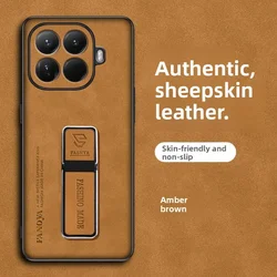 Funda Xiaomi Mi 15T Pro PU de lujo con soporte magnético antigolpes