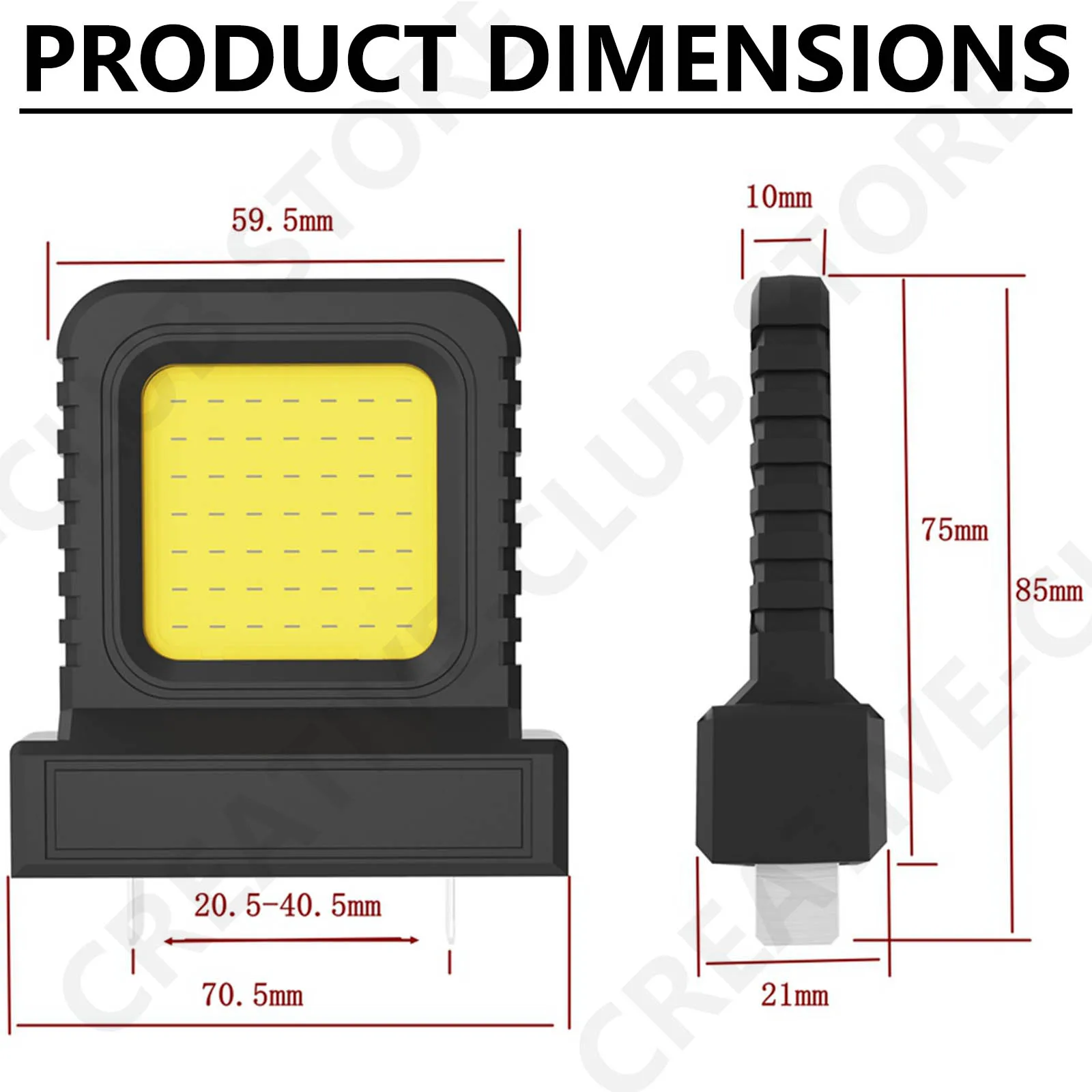 Módulo LED lámpara de Camping luz de trabajo LED para 20V-21V luz de trabajo eléctrica taller de garaje accesorios de herramientas eléctricas de construcción al aire libre - imagen 3