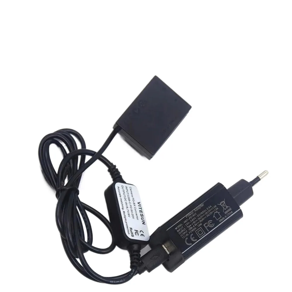 Cargador PD, Cable USB C DC, NB-10L, acoplador de DR-80 de batería simulada para cámara Canon G1X G3X G15 G16 SX40HS SX50HS SX60HS - imagen 2