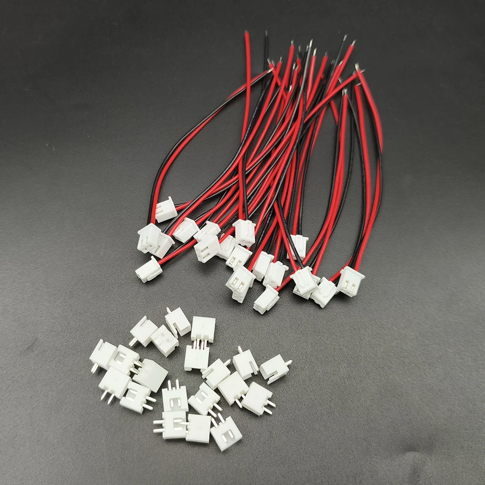 20 piezas JST XH 2,54 PH 2,0 conector macho hembra de 2 pines con Cables de longitud 100mm - imagen 3
