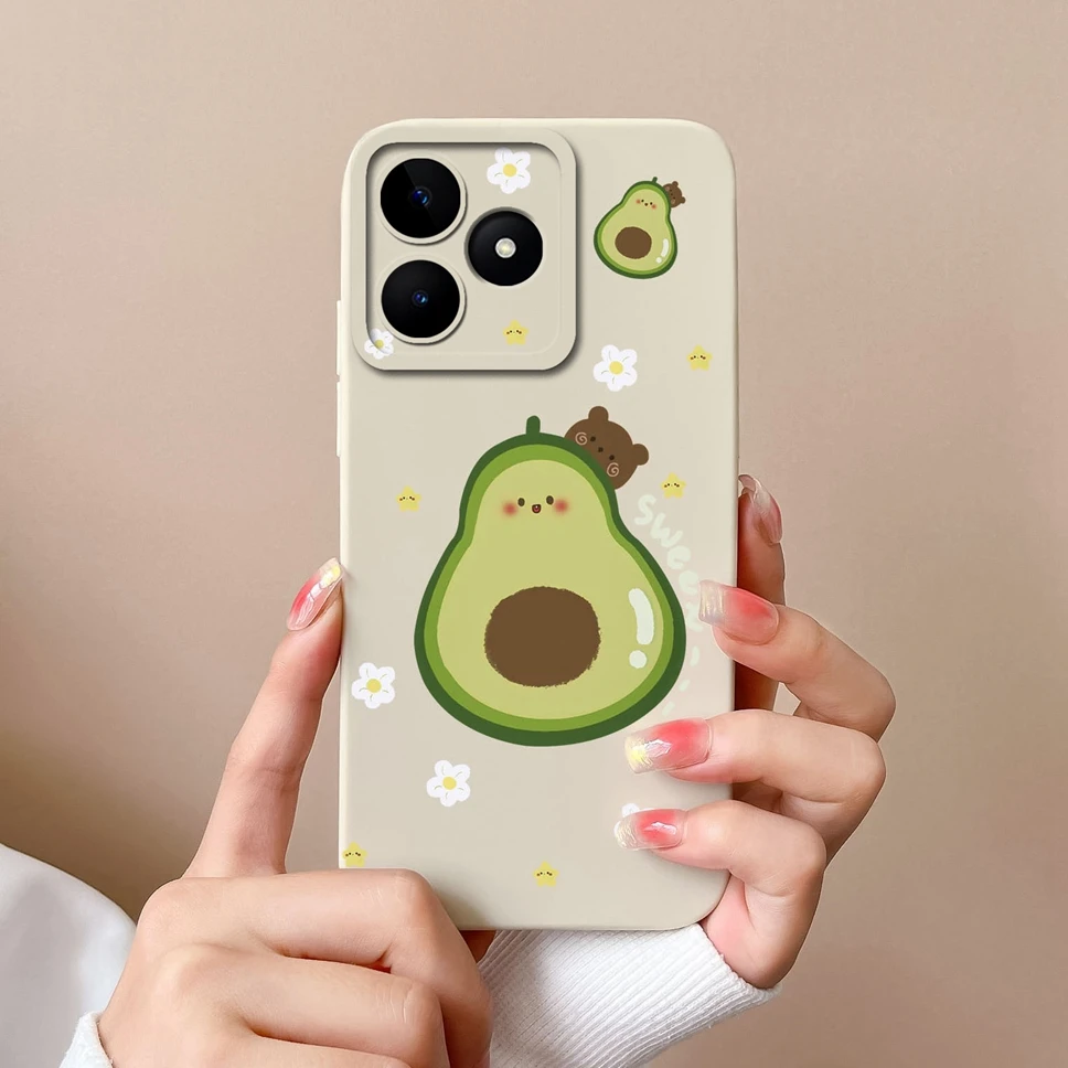 Funda de teléfono para Realme Note 50, cubierta trasera de silicona líquida de alta calidad a prueba de golpes para Realme Note 50 - imagen 3