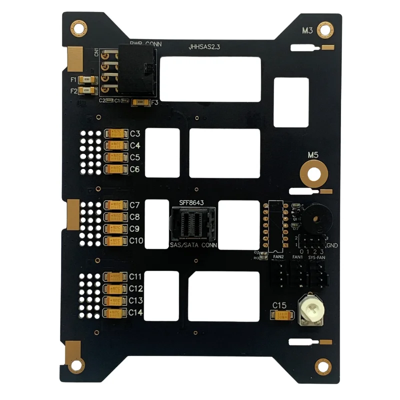 Preventa NAS Backplane SFF-8643 a SAS SATA3.5 pulgadas disco duro miniSAS 4 discos discos duros tarjeta de expansión SFF 8643 a 4X SAS/SATA - imagen 4