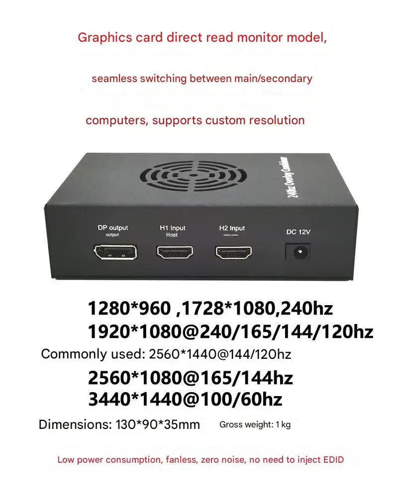 Dispositivo de fusión Baan DP Dma de sexta generación |   Admite 2K/144HZ - La última versión oficial -CABLES INCLUIDOS - imagen 4