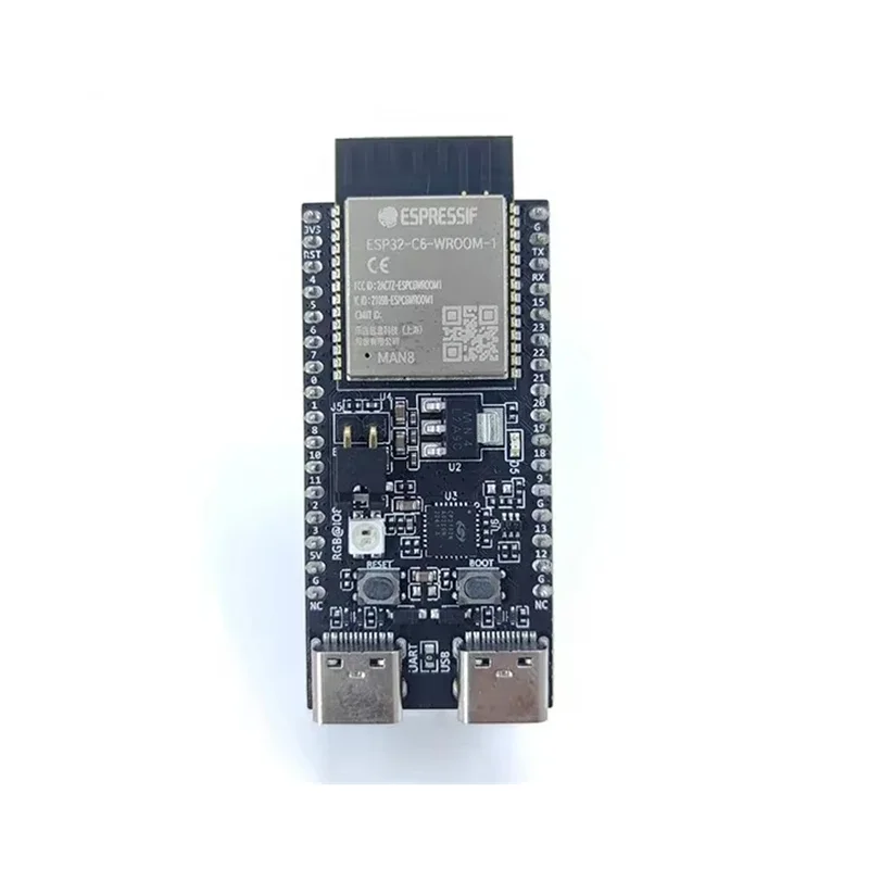 ESP32-C6-DevKitC-1 USB para CP2102 lleva ESP32-C6-WROOM-1 N8 Wi-Fi 6 BLE Zigbee Placa de desarrollo de hilo - imagen 2