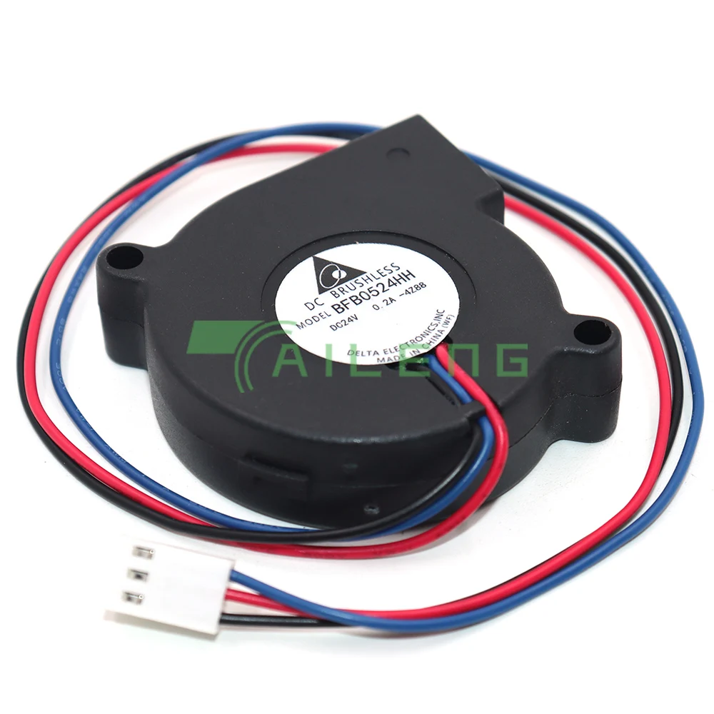 Para Delta BFB0512HH 5015 5cm 50*50*15MM 50mm DC 12V 0.2A doble rodamiento de bolas turbo ventiladores ventilador de refrigeración - imagen 2