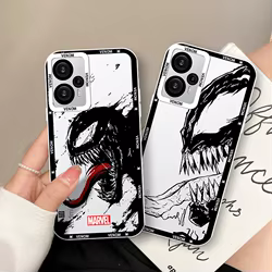 Marvel-funda de teléfono de superhéroe venom cool, cubierta transparente de Ojos de Ángel para Poco M3, M4, X3, X4, NFC, X5, F3, Redmi Note 9, 10, 11 Pro, 12