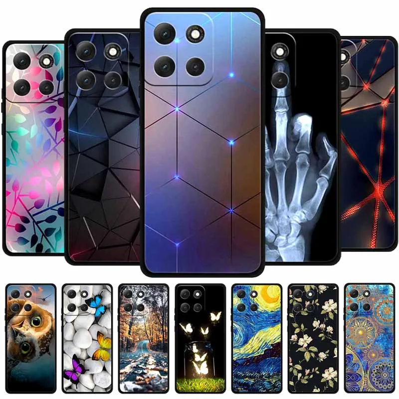 Para Moto G86 Power 5G funda animales silicona suave TPU fundas de teléfono para Motorola G86 Power a prueba de golpes Cool Wolf funda protectora