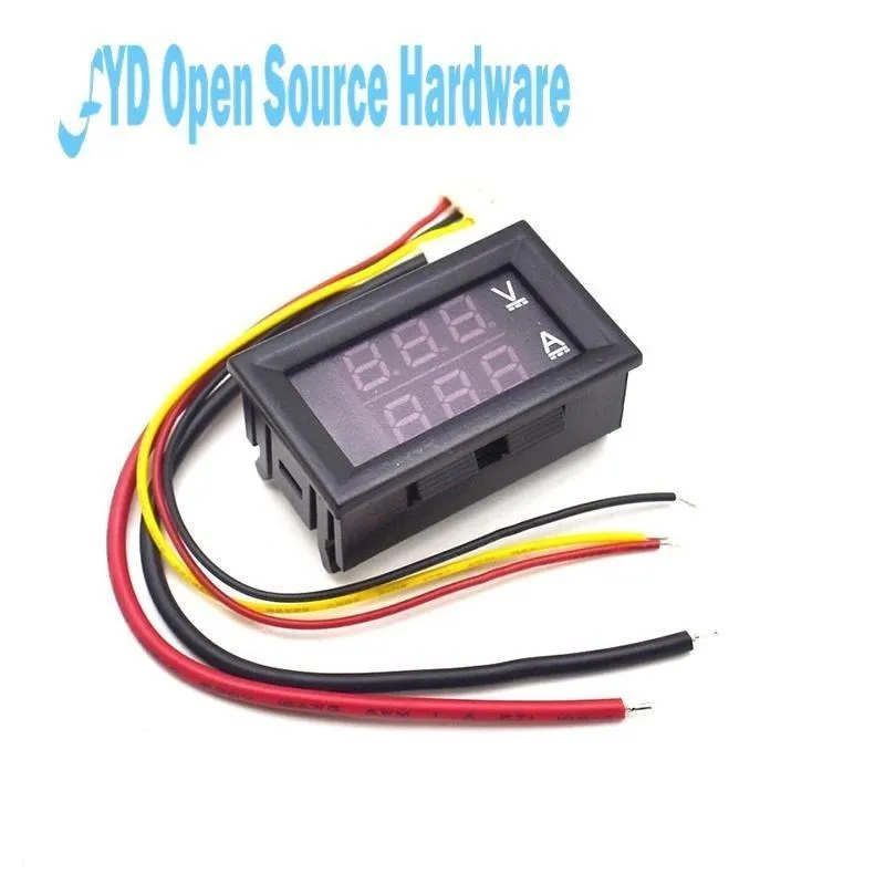 DC0-100V1A 10A 50A 100A LED DC pantalla Dual Digital voltímetro de corriente Digital cabeza