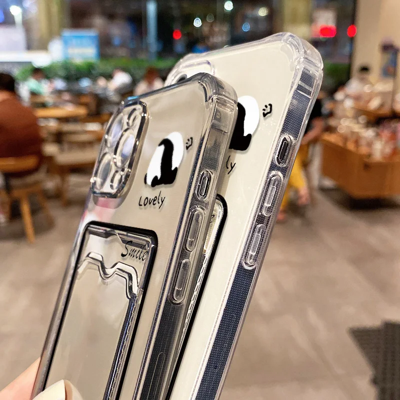Funda de teléfono con bonitos dibujos de animales para iPhone 13, funda para iPhone 15, 11, 16, 14, 12, 17 Pro Max Air 7, 8 Plus, 16e XR SE, funda suave para tarjetas - imagen 5