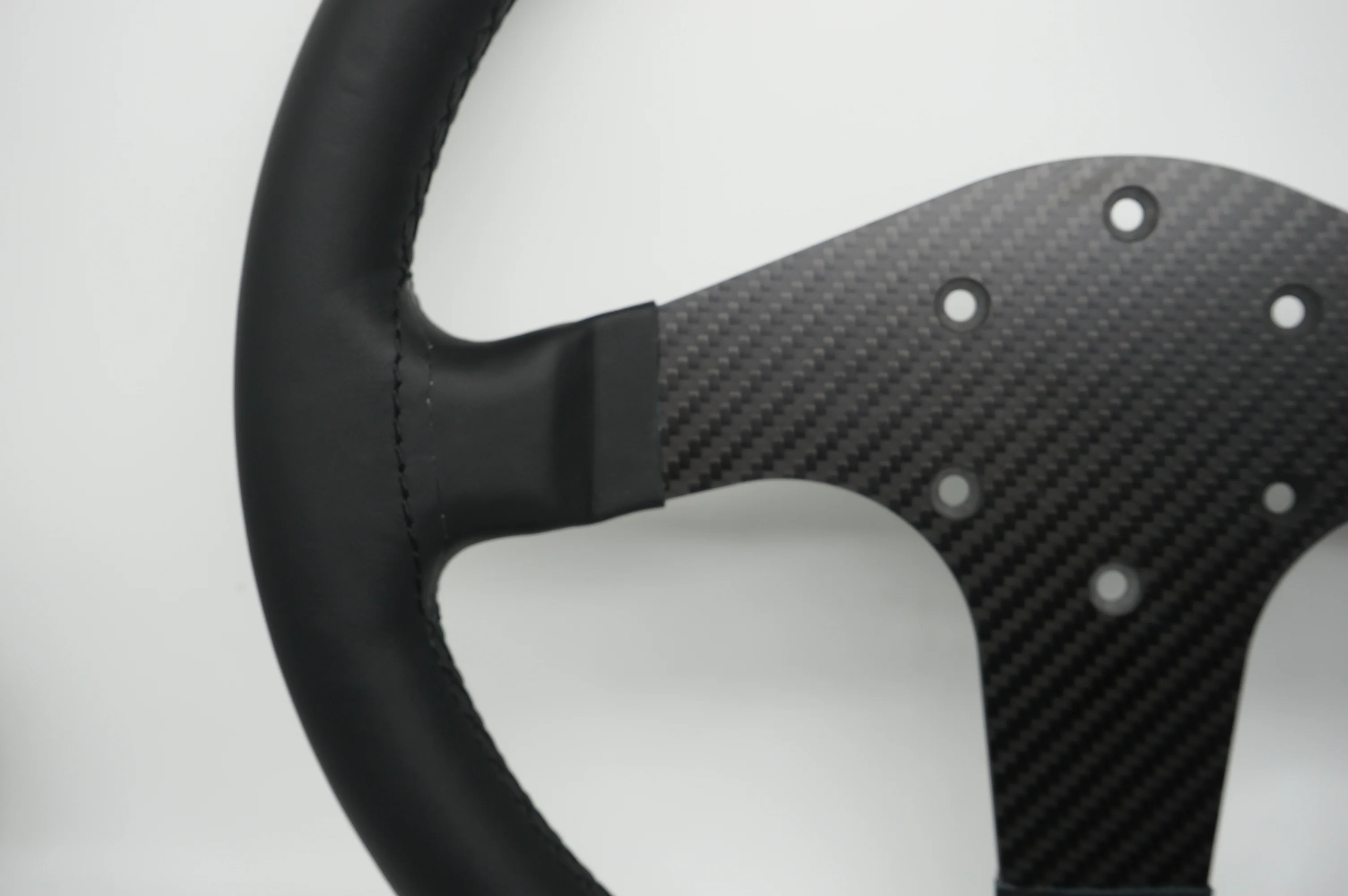 SIMPUSH-Volante de fibra de carbono SIMRACING, 13 pulgadas, 33cm, Circular, Rally sim racing - imagen 2