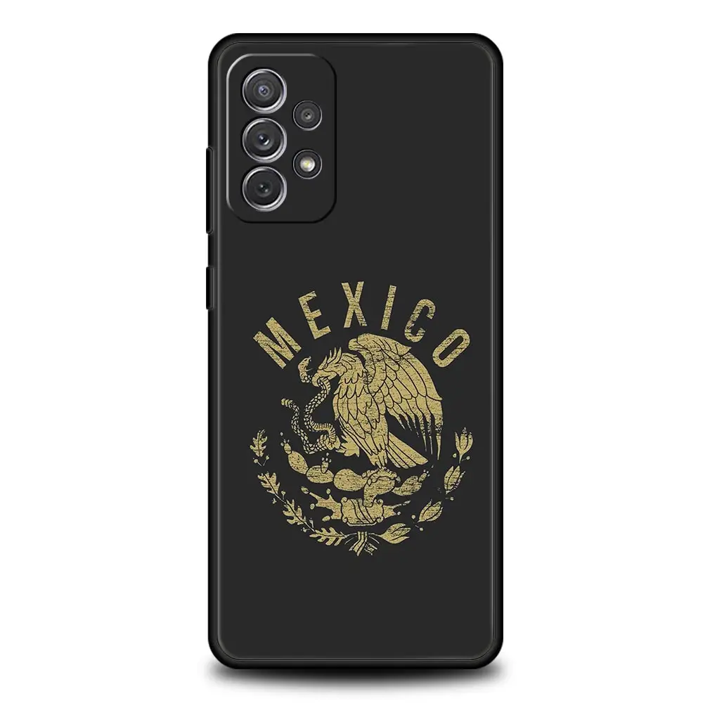 Funda de teléfono con bandera nacional de México para Samsung A51 A71 A21S A17 A11 A15 A25 A41 A23 A33 A53 A73 A07 A03S A05S A13 A35 A55 5G - imagen 2