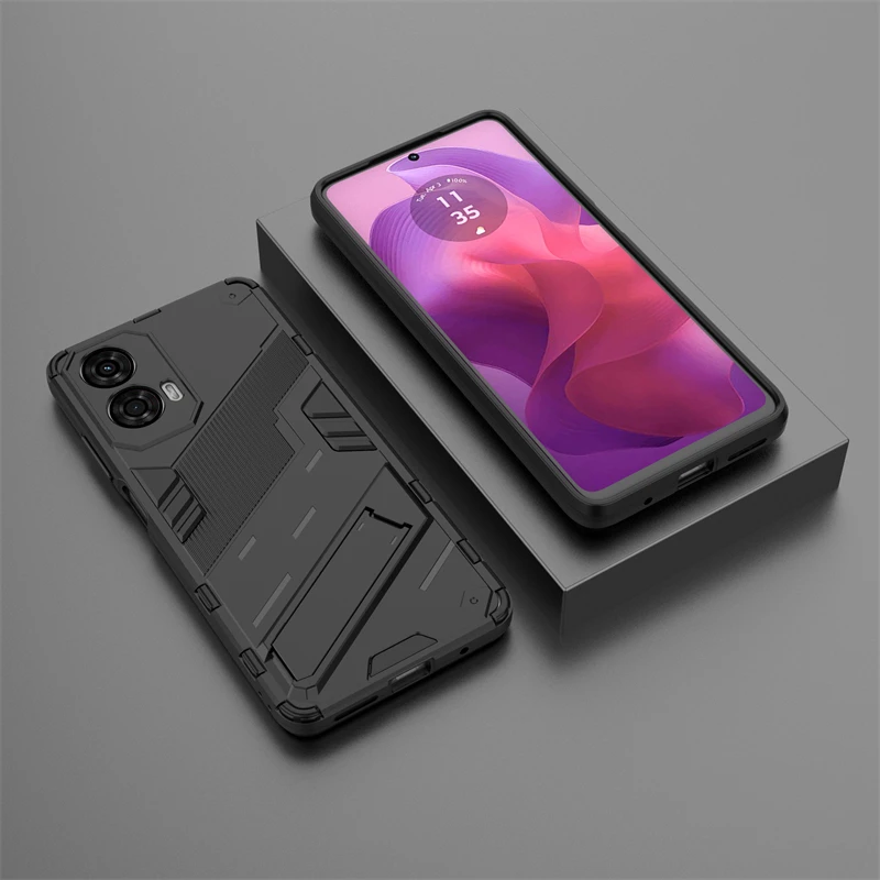 Funda para Moto G24, protector de móvil a prueba de golpes, armadura trasera, soporte de PC duro, compatible con Motorola Moto G24 - imagen 5