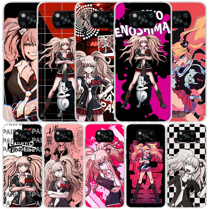 Danganronpa Enoshima Junko funda de teléfono de llamada de silicona para Xiaomi Poco X3 Nfc X5 X6 X7 F7 Ultra F6 F5 Pro M6 M5S X4 F4 GT M4 M3 F3 C