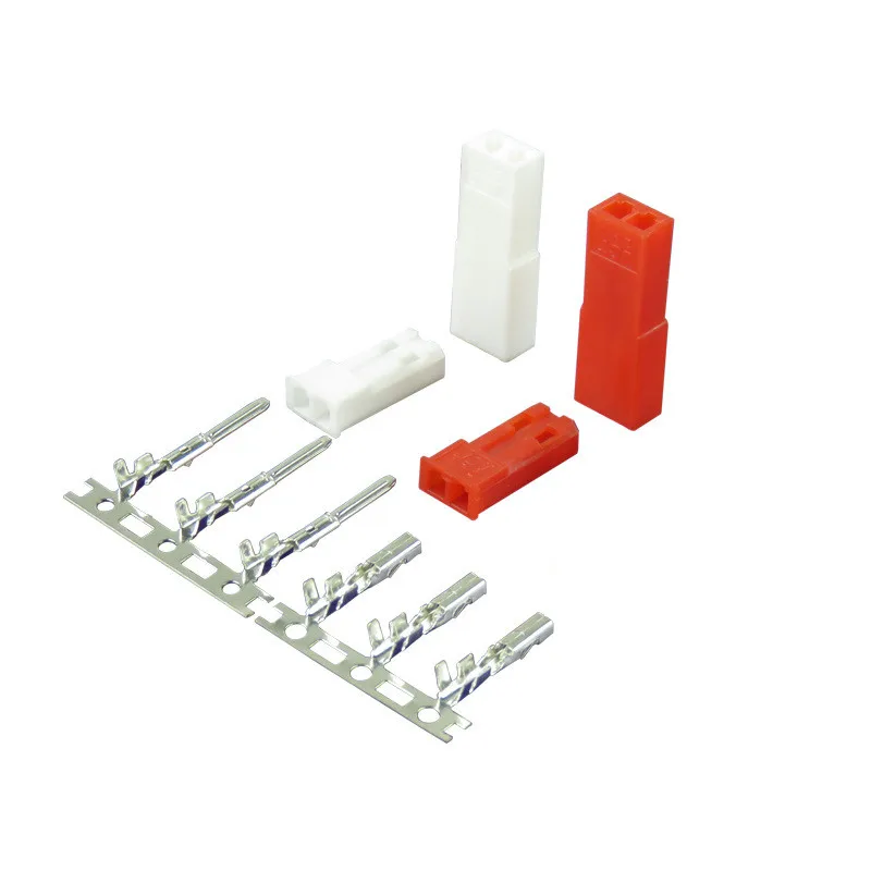 JST Conectores Crimpado SYP 2P 2.54mm Hembra Macho Rojo Batería Lipo RC - imagen 3