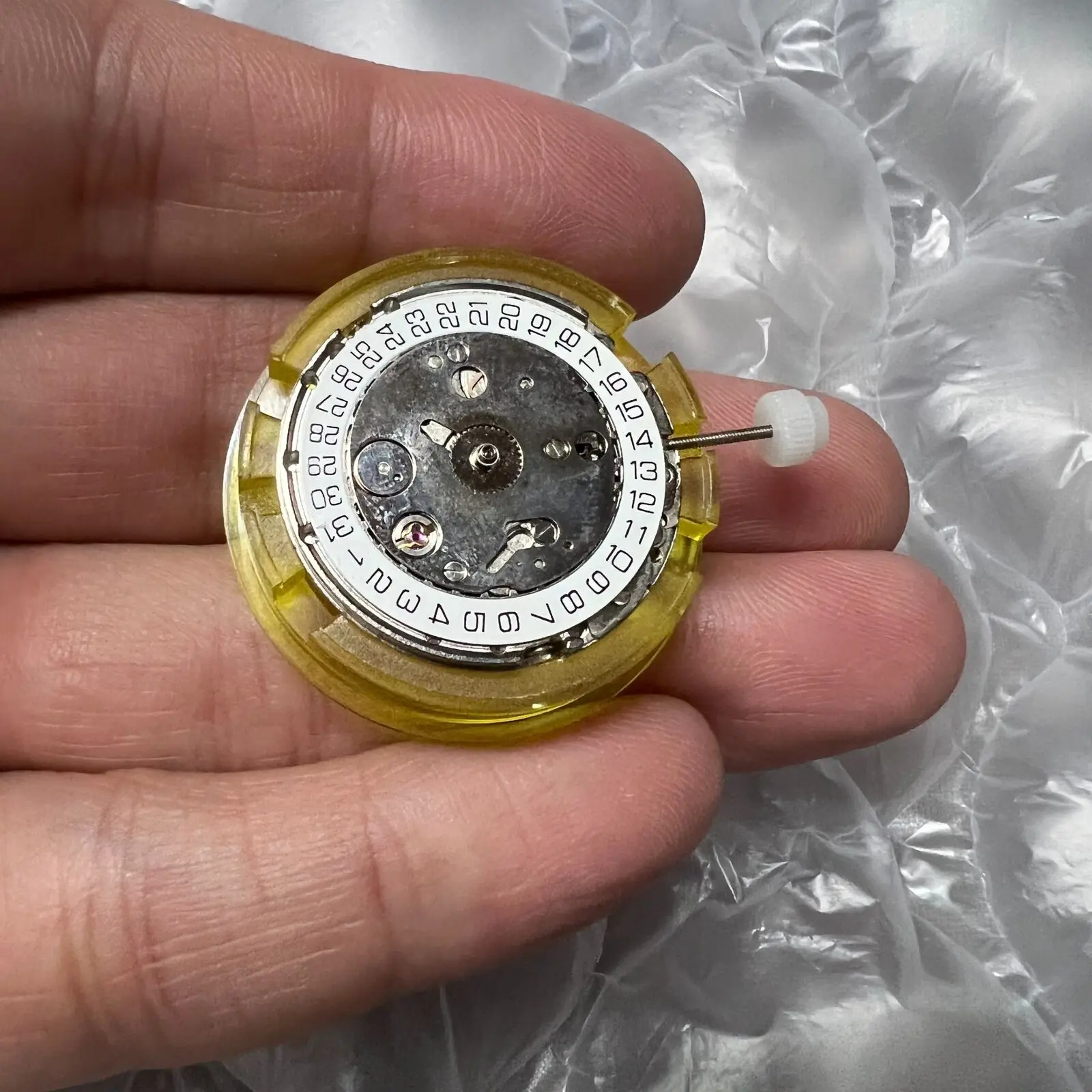 Movimiento automático 21600 Chapado en plata Reloj mecánico de 3 manecillas Fecha de movimiento a las 3 en punto Reemplazo de movimiento DG4813 - imagen 3