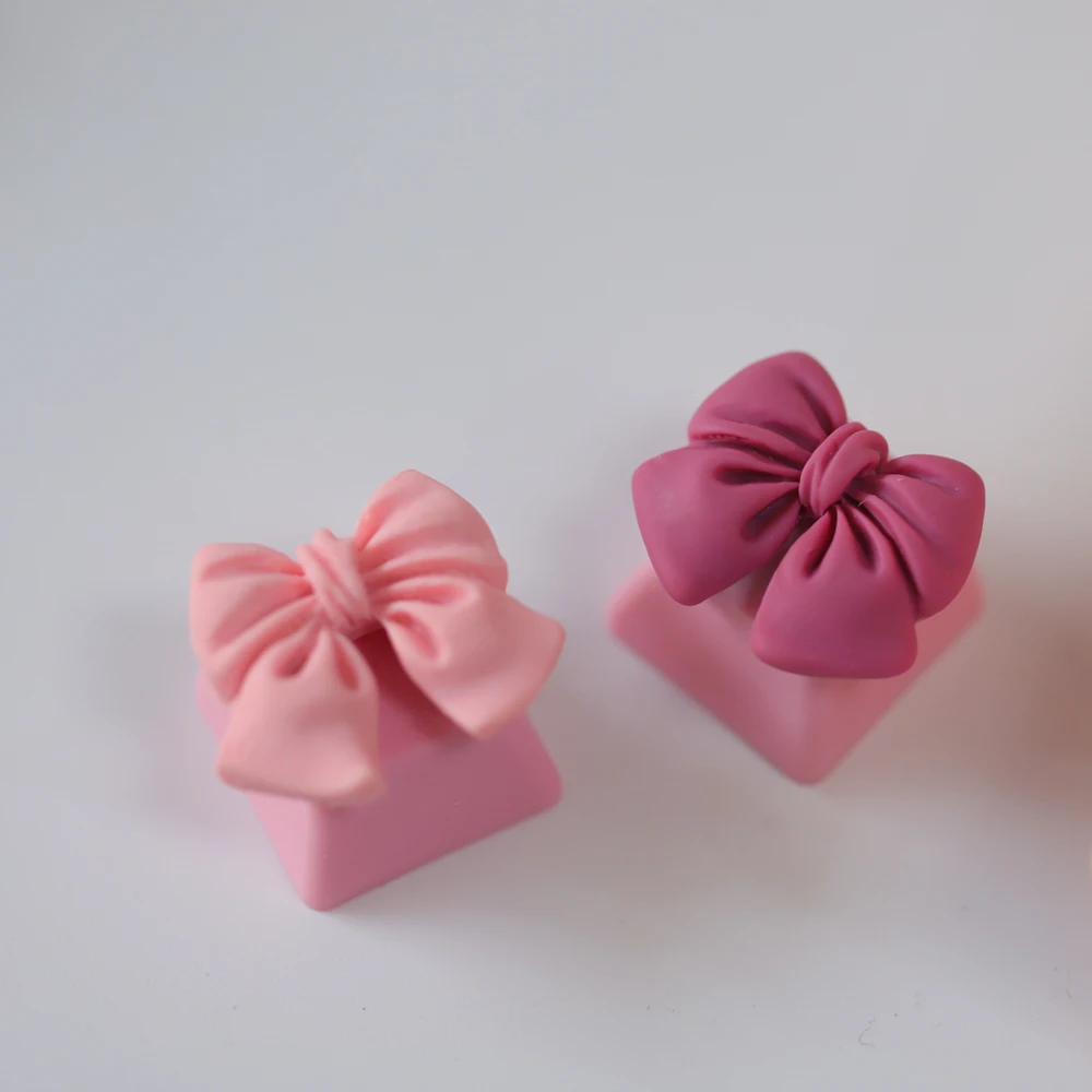 Nuevo Bowknot lindo Esc Keycap creativo Kawaii Pink Keycaps chica mujer para perfil OEM Cherry Mx Switch Teclado mecánico - imagen 2