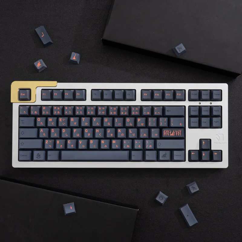 Gmk 130 teclas Cherry Profile Pbt Keycap Dye-Sub teclas de personalidad personalizadas en inglés para teclado mecánico 61/64/68/75/84 - imagen 3