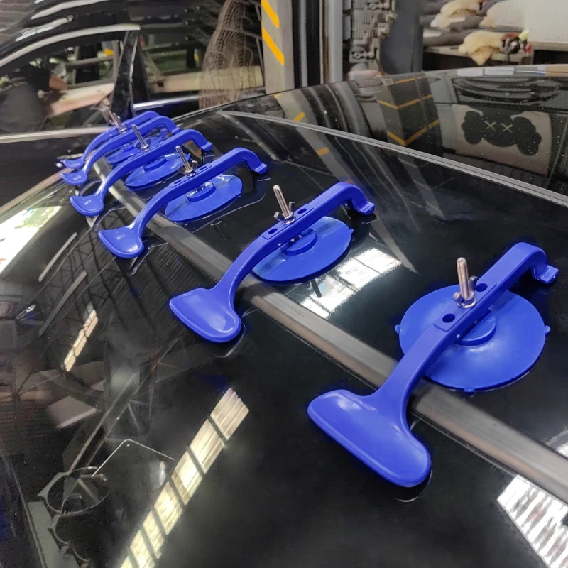Abrazaderas de ventosa de 6 piezas para reparación de parabrisas de vidrio Convertible, abrazadera de ventosa de pegado, Material de goma ABS - imagen 2