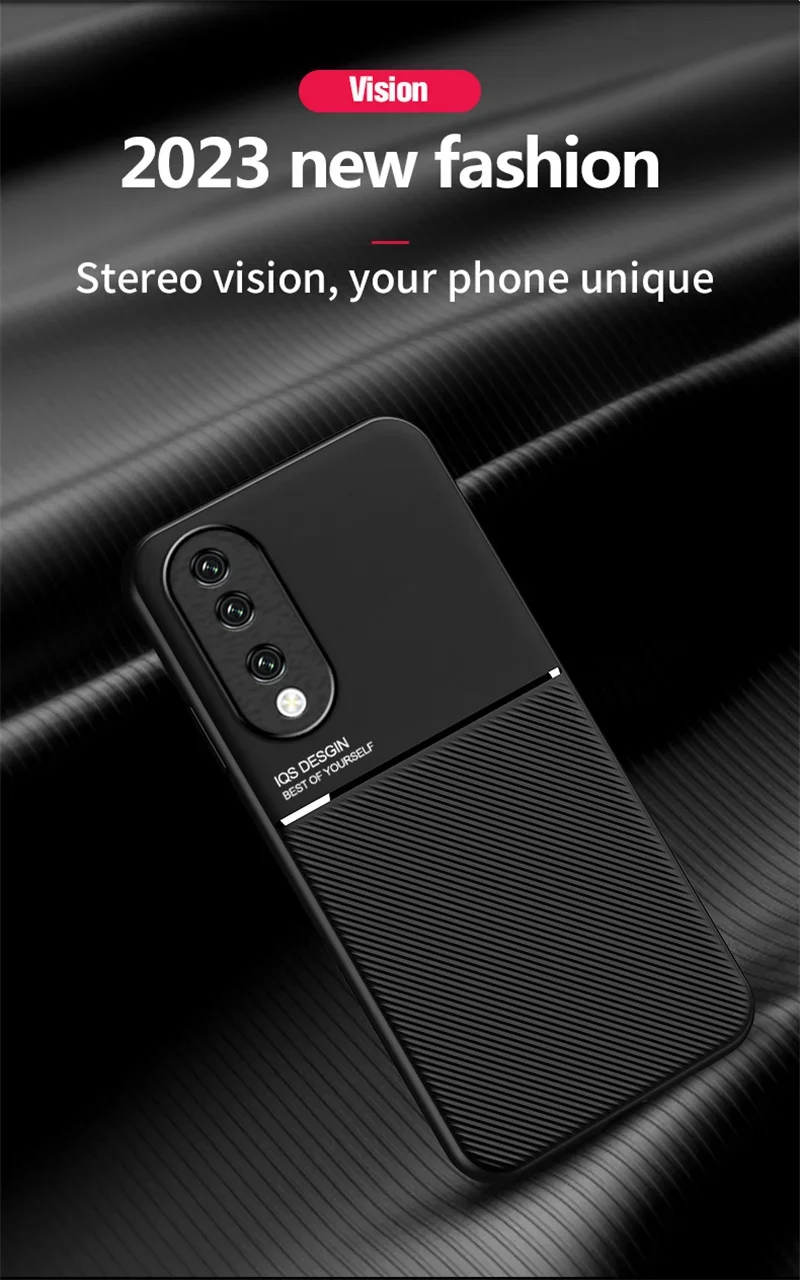 Para Honor 90 funda de lujo para coche placa magnética contraportada para Honor 90 Pro Honor90 Lite Light 90Pro 90Lite fundas de teléfono de cuero PU - imagen 2