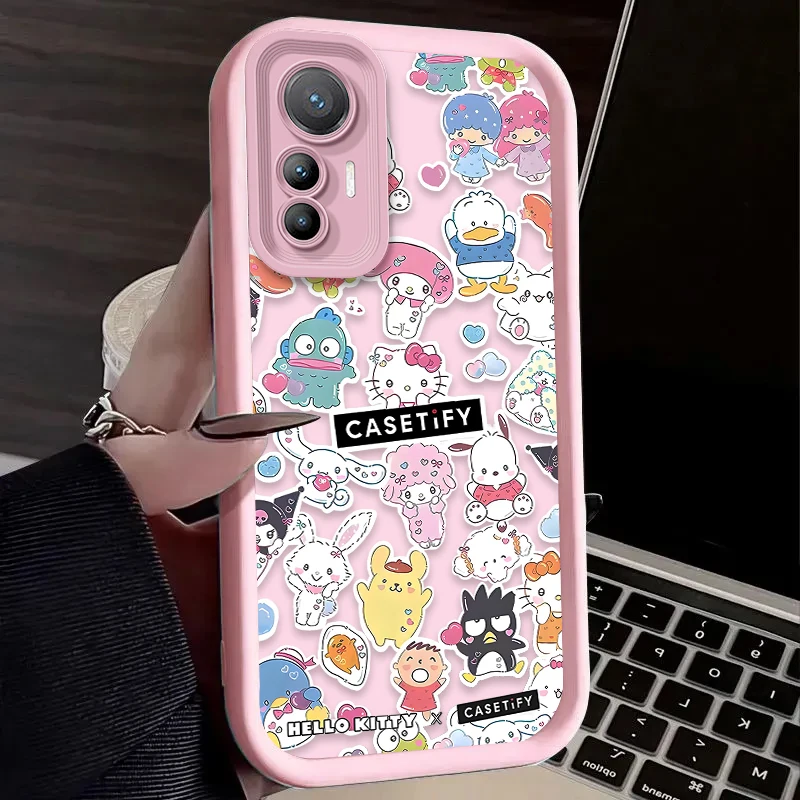 Preciosa funda rosa de Hello Kitty para Xiaomi Poco X7 X6 X5 X3 NFC F7 F6 F5 F3 M7 M6 Pro 4G 5G Mi 12 11 Lite NE 5G 13T 12T 11T 14T Pro - imagen 5