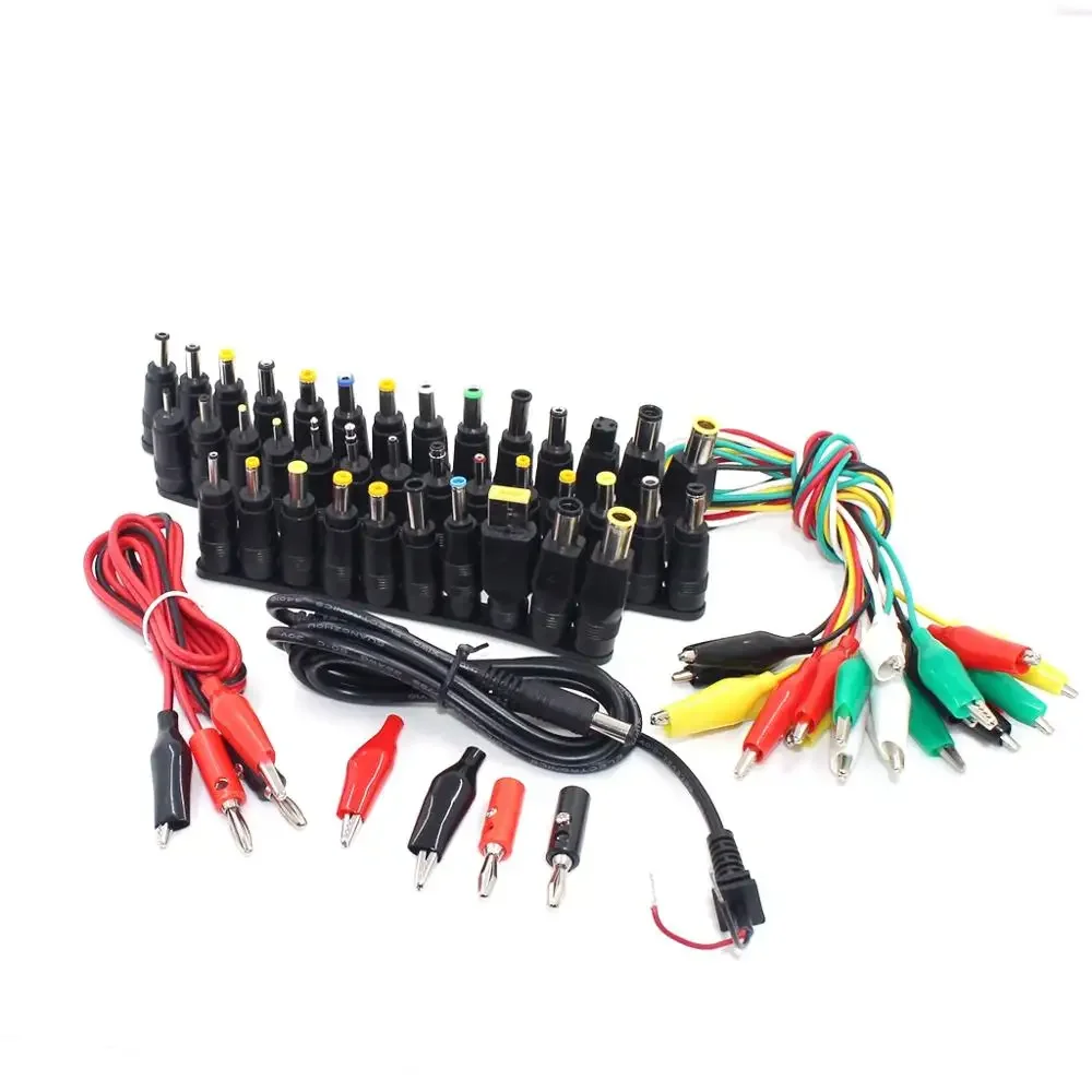 Adaptador de fuente de alimentación CC Universal para portátil, Conector de enchufe para Lenovo, Hp, Dell, convertidor de cargador con Cable hembra de 5,5x2,1mm, 48 Uds. - imagen 3