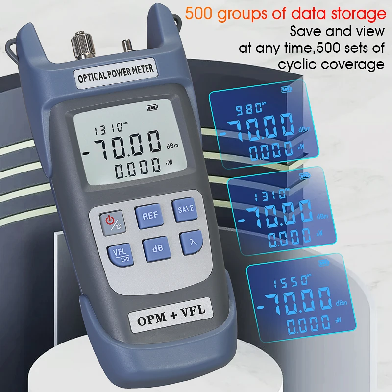 COMPTYCO AUA-G710B medidor de potencia óptica localizador Visual de fallos máquina integrada probador de Cable de fibra óptica FTTH luz LED integrada - imagen 3