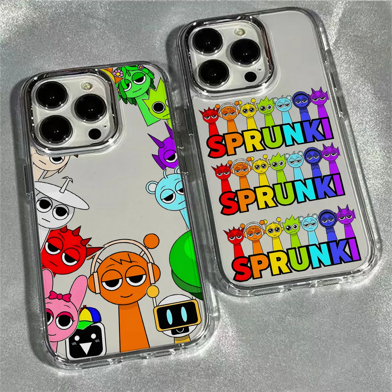 Funda de teléfono de juego de dibujos animados s-sprunkis para Samsung Galaxy S25 S24 S23 S22 S21 S20 Note20 FE Ultra Edge Plus 4G 5G cubierta transparente