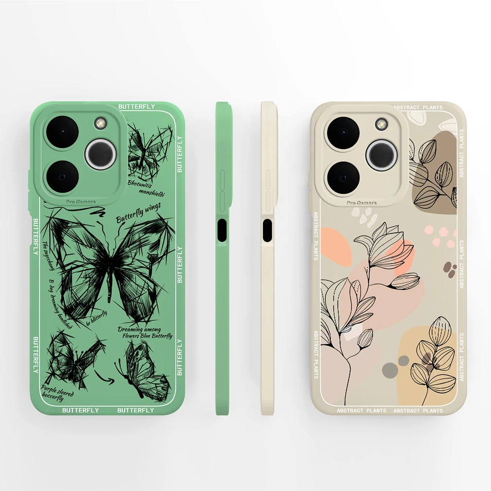 Para Realme Note 70 70T 4G funda de teléfono encantadores patrones de flores de gato parachoques suave de alta calidad para Realme Note70 T cubierta ligera - imagen 5