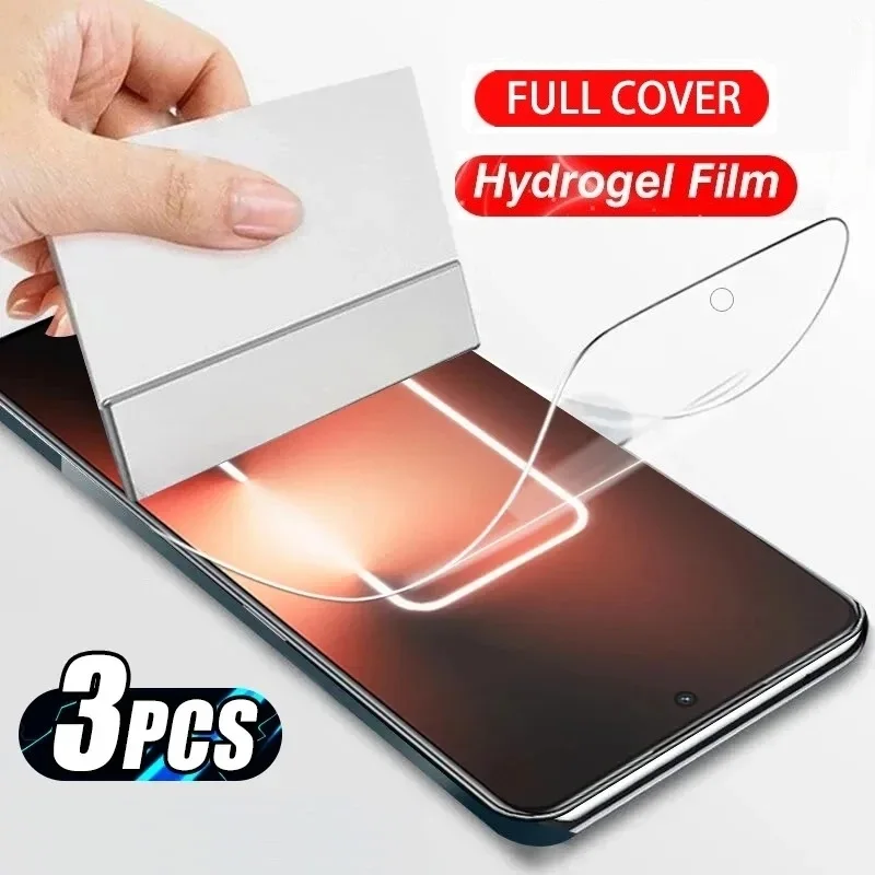Película de hidrogel HD de 3 uds para Realme 8 Pro 8S 8i 9 Plus SE 9i 5G Protector de pantalla suave