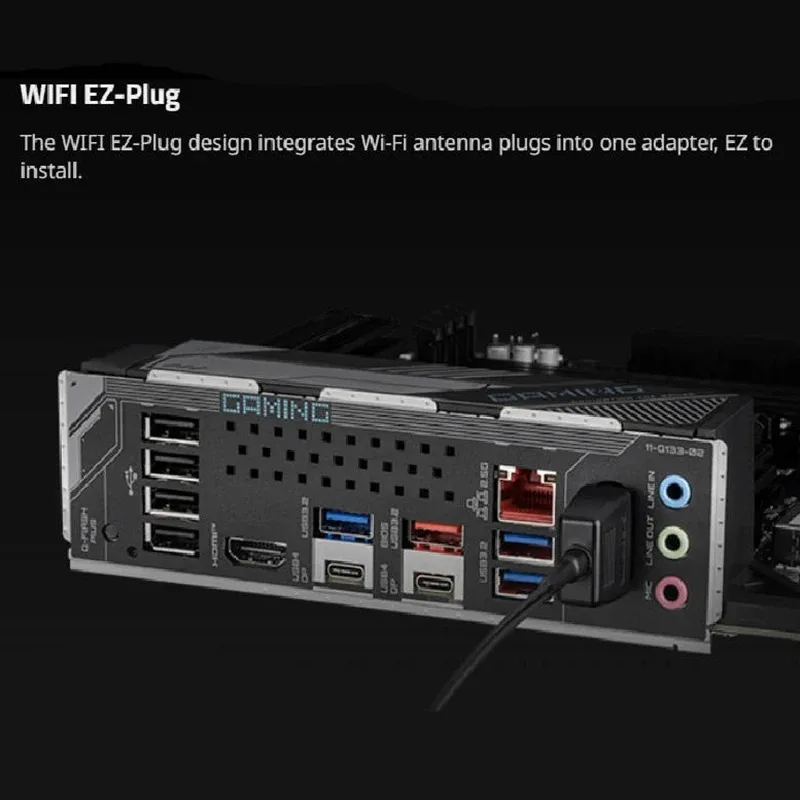 Antena de placa base GIGABYTE Original, Base magnética, antena WIFI7, enchufe EZ para Z890 Z890M AORUS ELITE X870 X870E GAMING X EAGLE - imagen 2