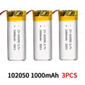 102050-1000mAh 3PCS