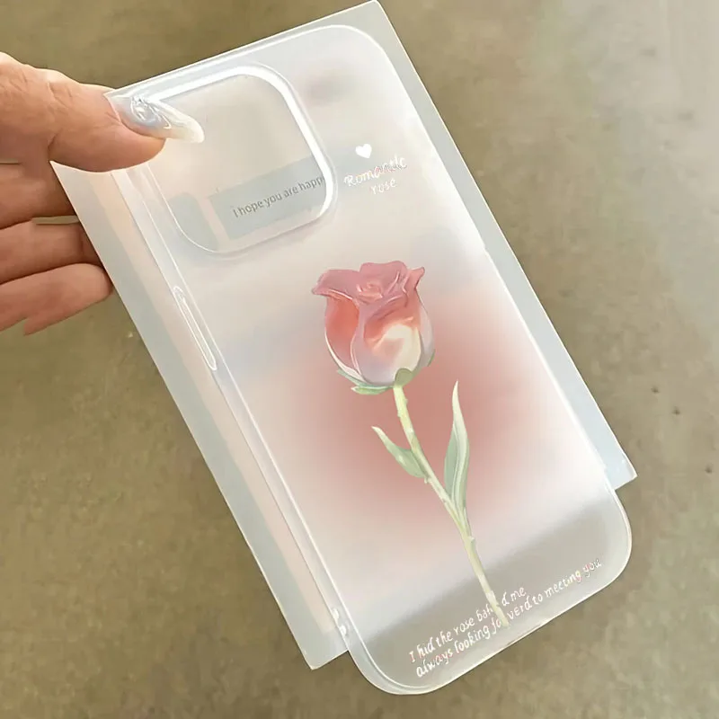 Funda de teléfono Tulip para iPhone 13, 11, 12, 14, 15 16 Pro Max 17 Air XR X XS 7 8 Plus SE2, funda translúcida a prueba de golpes, Fundas de silicona - imagen 2