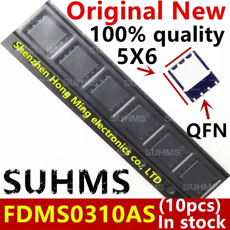(10 piezas) 100% nuevo FDMS0310AS 0310AS QFN-8 Chipset