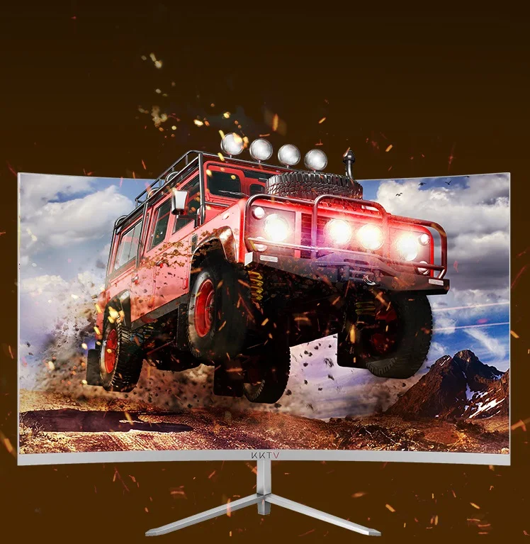 Monitor LCD de 23,8 "resolución HDMI + VGA 1920*1080 R1800 pantalla de superficie MVA pantalla de superficie de escritorio MONITOR de 23,8 pulgadas 75Hz - imagen 4