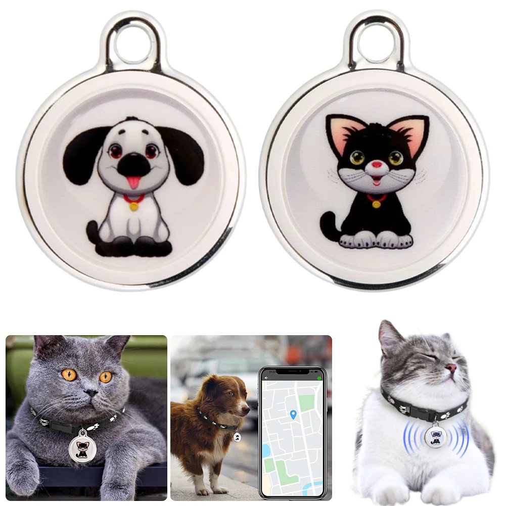 Rastreador GPS antipérdida para mascotas, compatible con Bluetooth, localizador GPS inteligente usable, impermeable, Collar para perros y gatos para Android e IOS - imagen 2