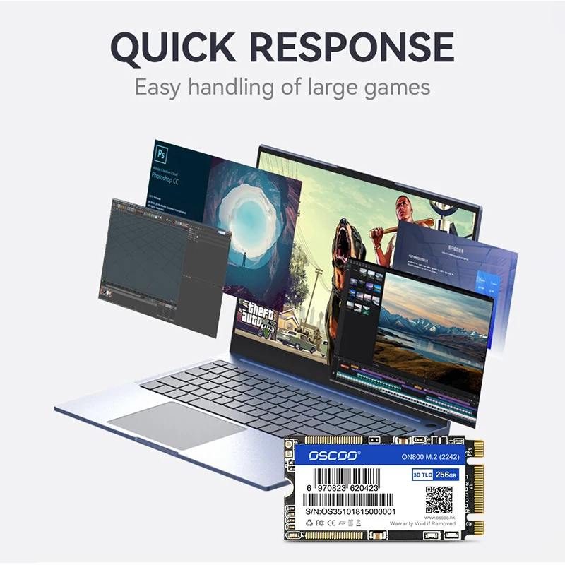 OSCOO M2 SSD 2242 120GB 240GB 500GB HDD NGFF M.2 SATA 1TB 2TB disco duro para portátil Jumper 3 Pro Prestigio 133 - imagen 5