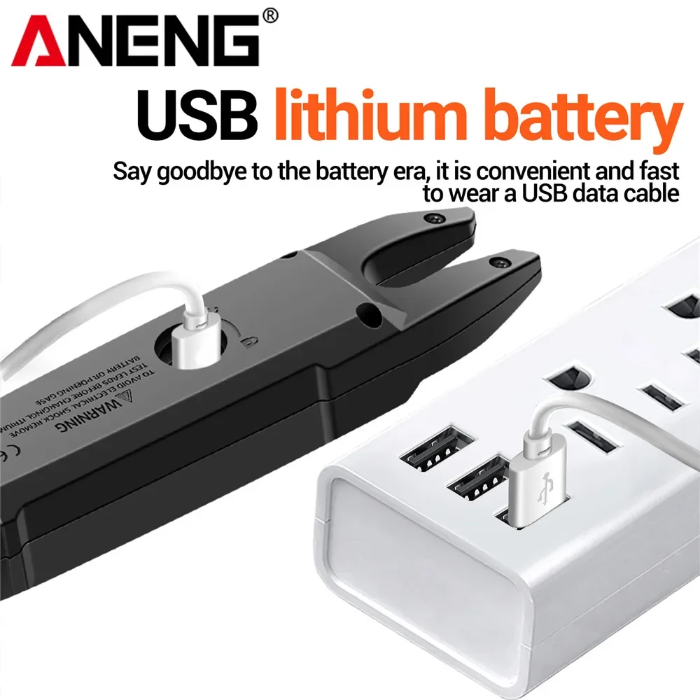 ANENG PN130 medidor de pinza inteligente 4000 recuentos Digital AC/DC voltaje corriente multímetro portátil probadores de resistencia de capacitancia - imagen 5