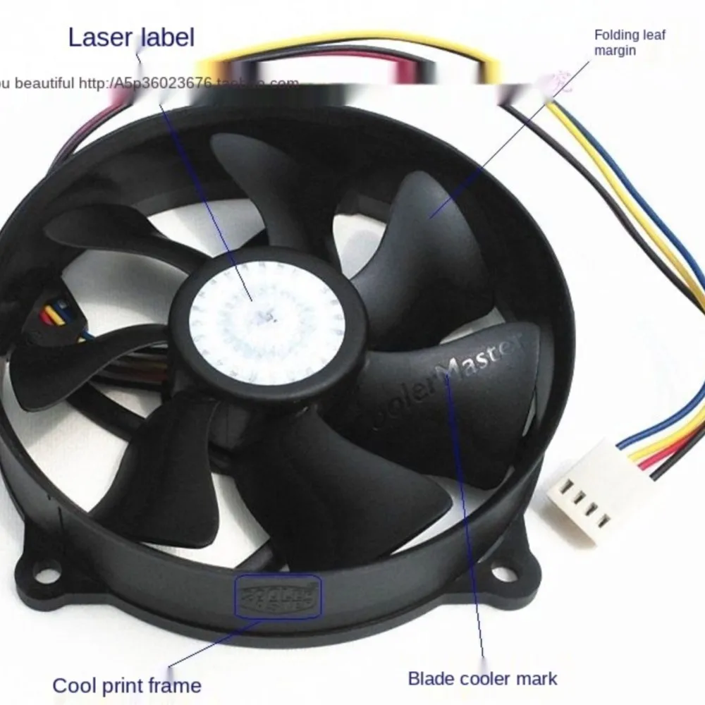 Ventilador 90x25mm Doble Bola PWM 4 Pines Control Temperatura - imagen 4