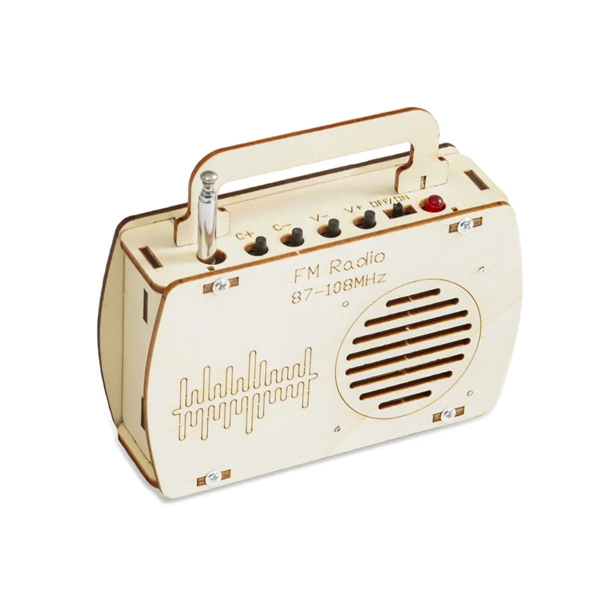 Kit de modelo de Radio FM DIY SUPER CALIENTE Proyecto de ciencia de madera Proyecto de física - imagen 5