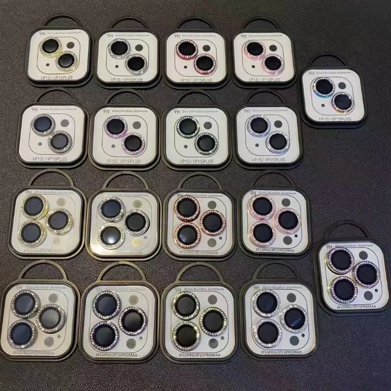 2-3 Uds lente de teléfono móvil estrella pegatina de diamante para Apple IPhone 17 16 15 14 Pro Max Plus lente de cámara trasera película pegatina de lente Flash - imagen 2