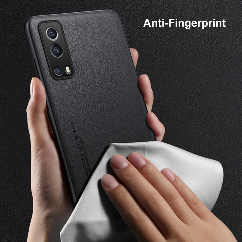 Funda de cuero PU de lujo para Vivo iQOO Z3 Y52 5G, funda trasera de silicona mate, funda de teléfono de protección completa para Vivo Y72 5G iQOOZ3 Coque - imagen 5
